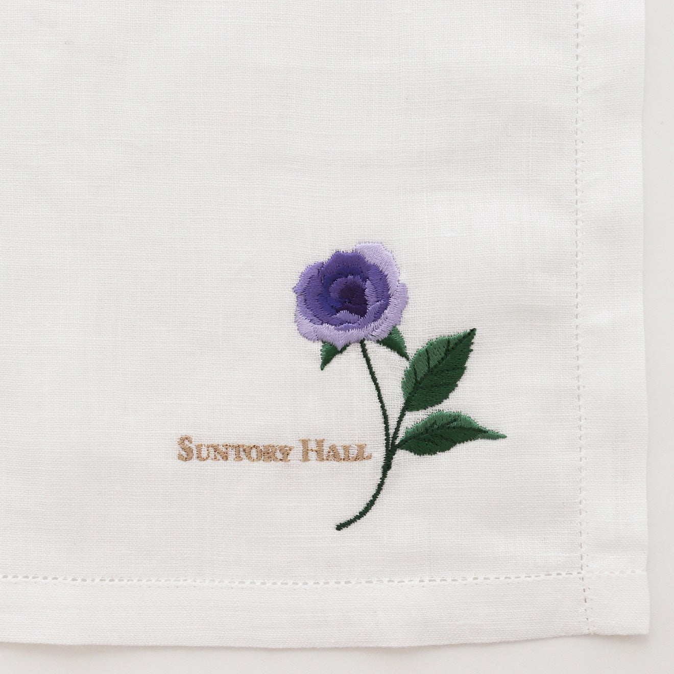 花柄刺繍ハンカチ 刺繍ハンカチ ブルーローズ – サントリーホールオンラインショップ