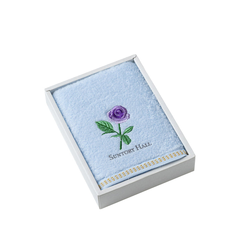 Face towel blue rose